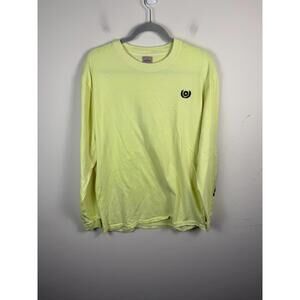 Adidas YEEZY Calabasas USA  Long Sleeve Tee Shirt Frozen Yellow Medium